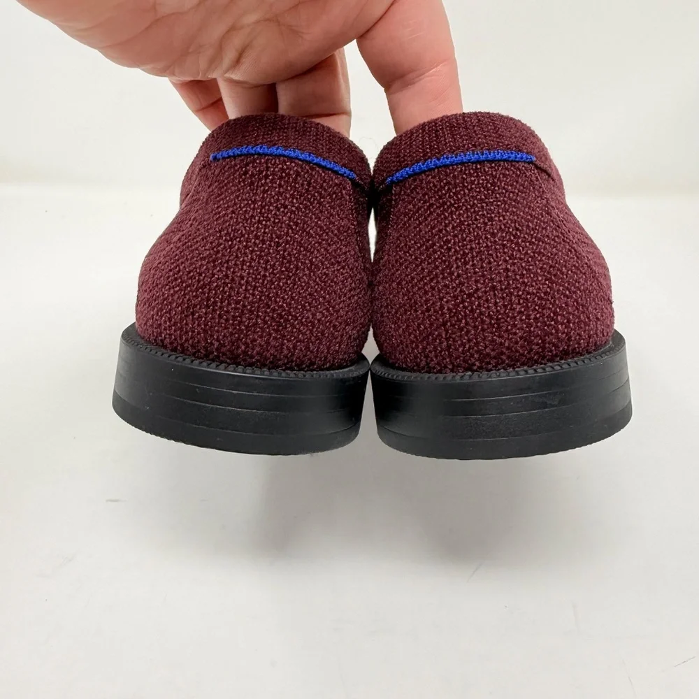 New Rothy's The ReVelvet Penny Loafer Revelvet Syrah Sz 9 - Picture 6 of 13